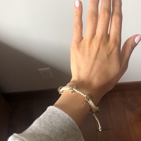 Adjustable bracelet white and gold anchor 💗 - Picture 3 of 3